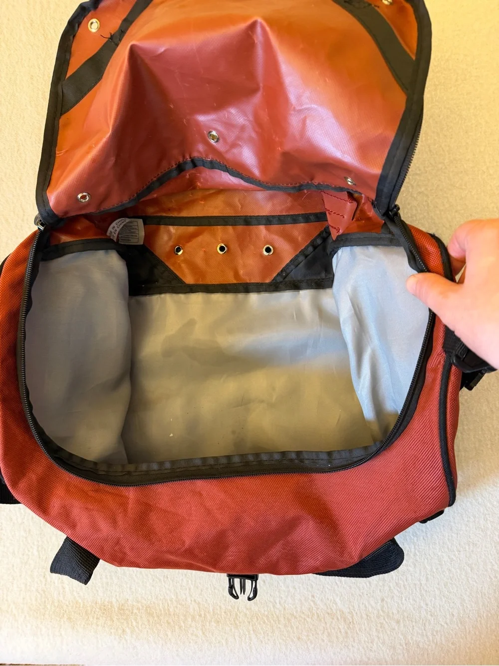 Jeep Insulated Cooler Bag Red Black Soft Sided Travel Picnic Shoulder Tote EUC